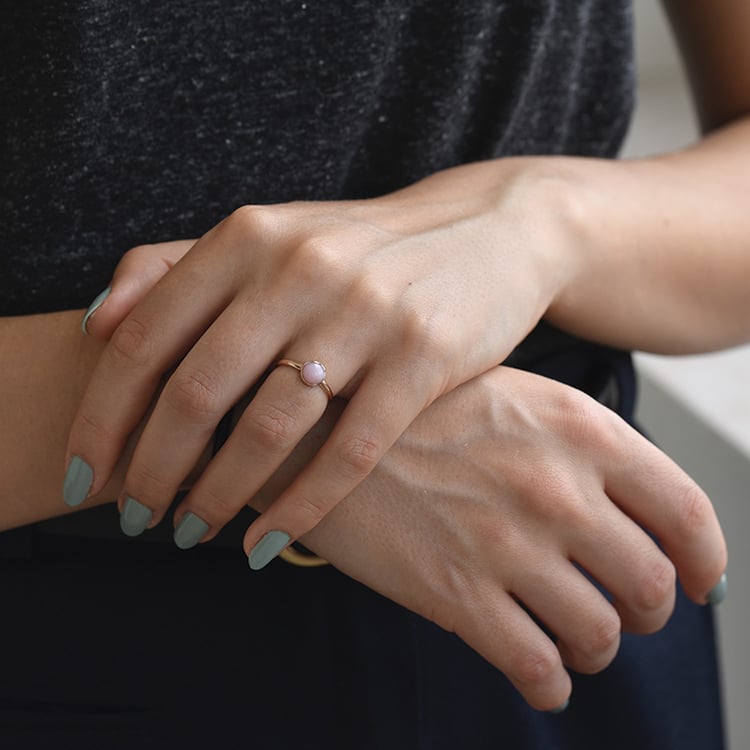 Prsteň s opál 65840