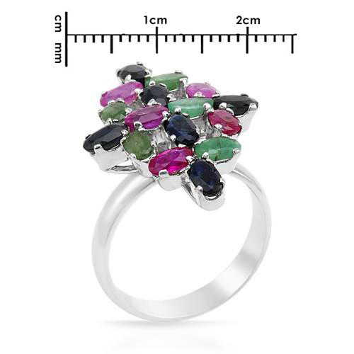 Drahokamový prsteň strieborný 53509