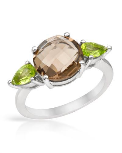 Strieborný prsteň s topásom