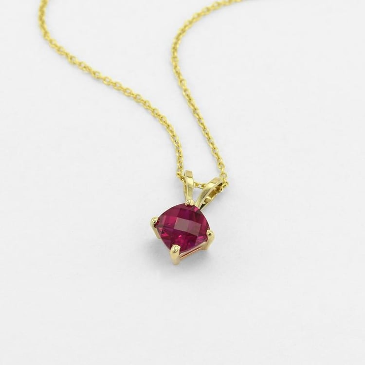 Náhrdelník s rubínom zo zlata 47449