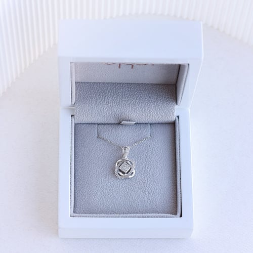 Zlatý set prepletaných šperkov s diamantmi Emilis