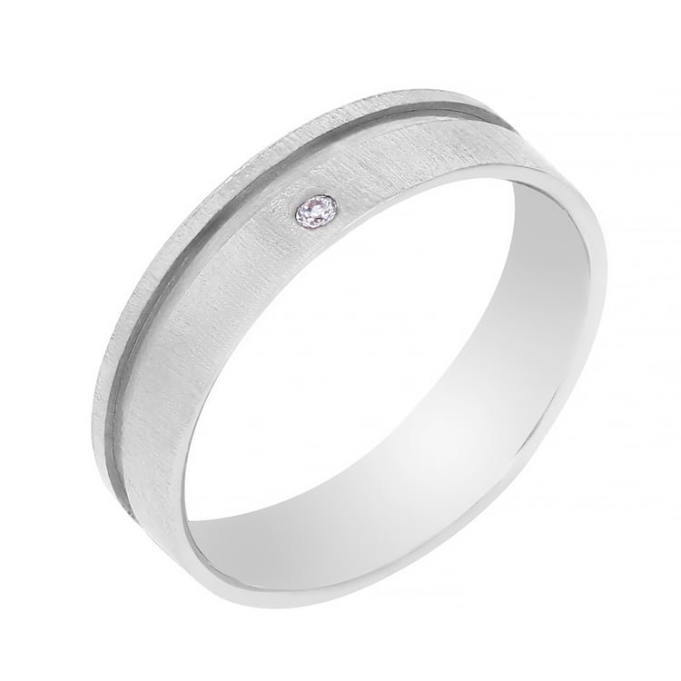 Zlaté svadobné obrúčky s diamantom Lerly 105538