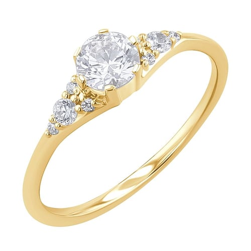Zásnubný prsteň s lab-grown diamantmi Diana