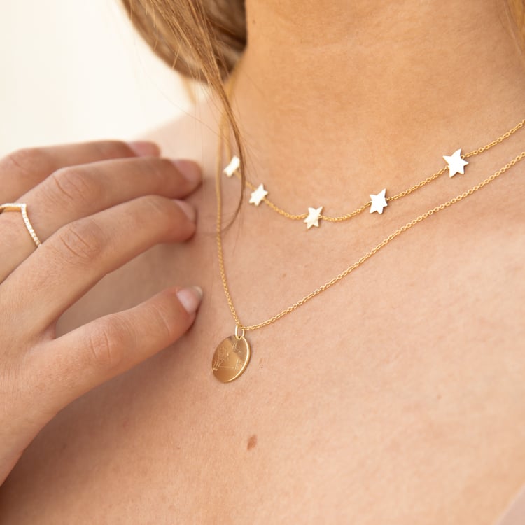 Náhrdelník s hviezdami Malý princ 123064