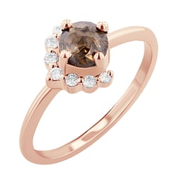 Prsteň so salt and pepper diamantom Chasity