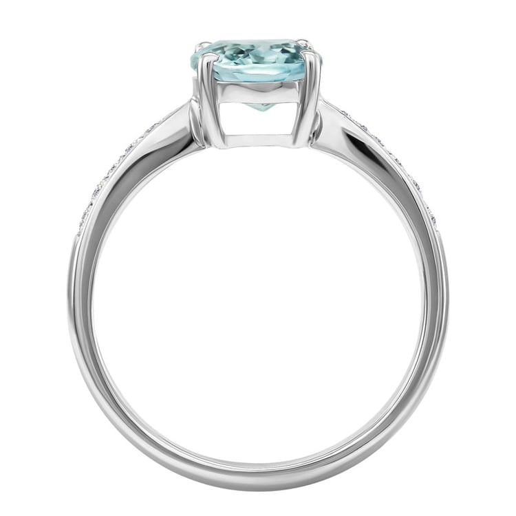 Akvamarínový prsteň s diamantmi Deitra 31596