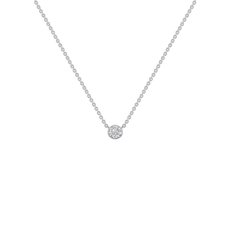 Zlatý minimalistický náhrdelník s diamantom Vieny 150147