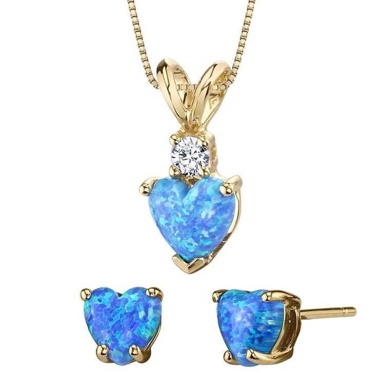 Kolekcia zo zlata s opálmi 25326