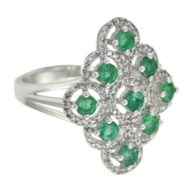 Zlatý smaragdový prsteň