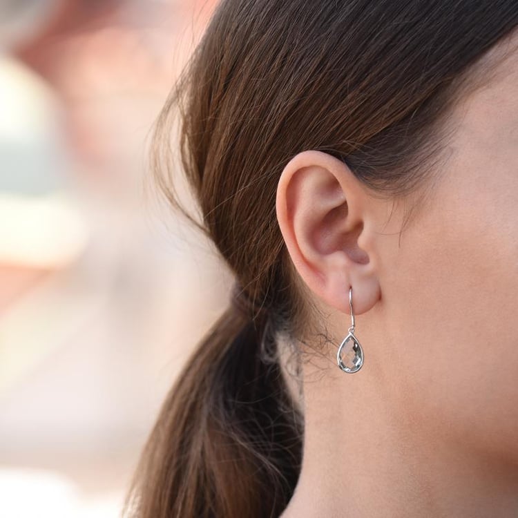 Visiace náušnice s ametystmi 46130