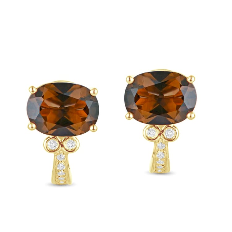 Zlaté náušnice s topásy Smokie 88000