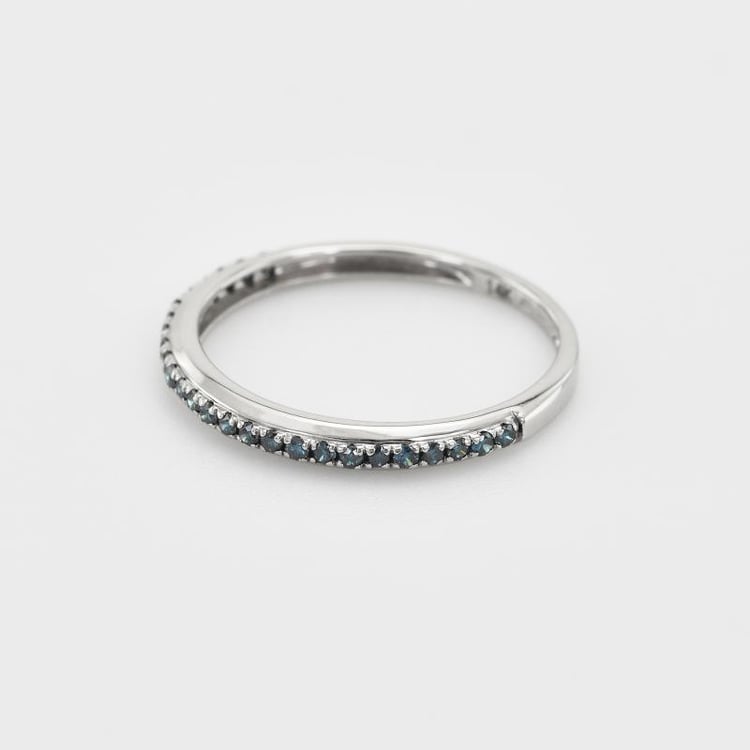 Eternity prsteň zo zlata s modrými diamantmi 39188