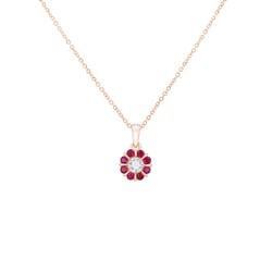 Prívesok s rubíny a diamantmi Gocha