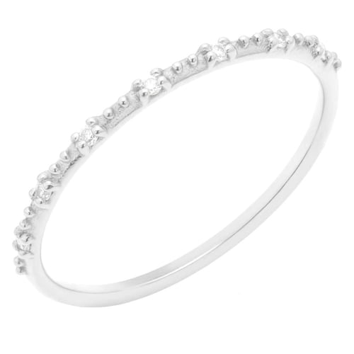 Minimalistický prsteň s diamantmi Tess