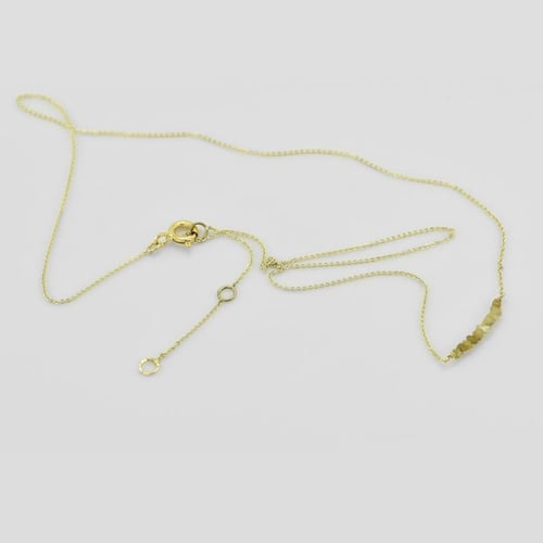 Zlatý choker so žltými nebrúsenými diamantmi Samante