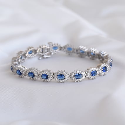 Luxusný náramok so zafírmi a diamantmi Maryamu