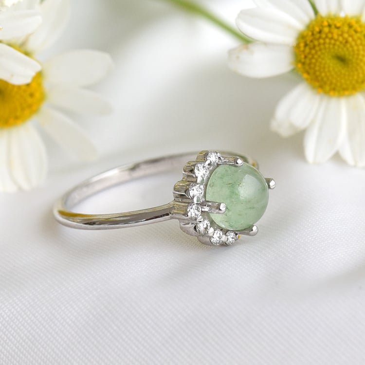 Drahokamový prsteň s diamantmi 82105