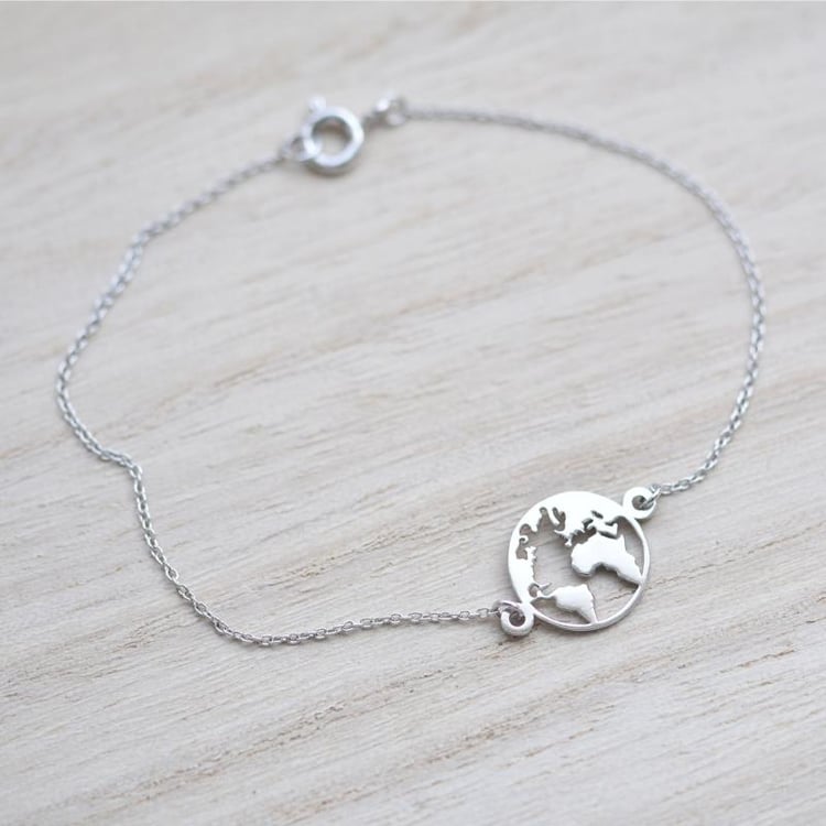 Minimalistický náramok s mapou 42559