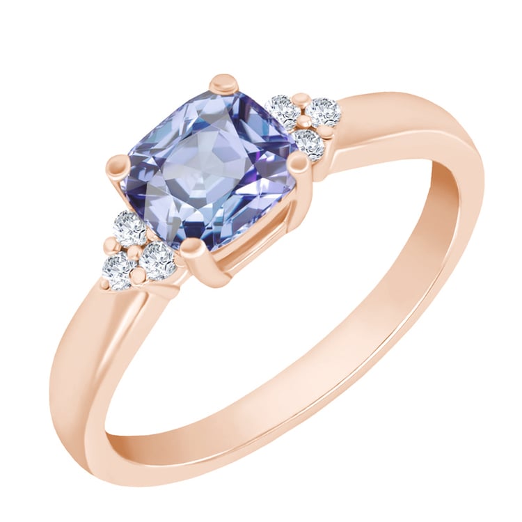 Rozvodový zlatý prsteň s tanzanitom a diamantmi Hal 165292