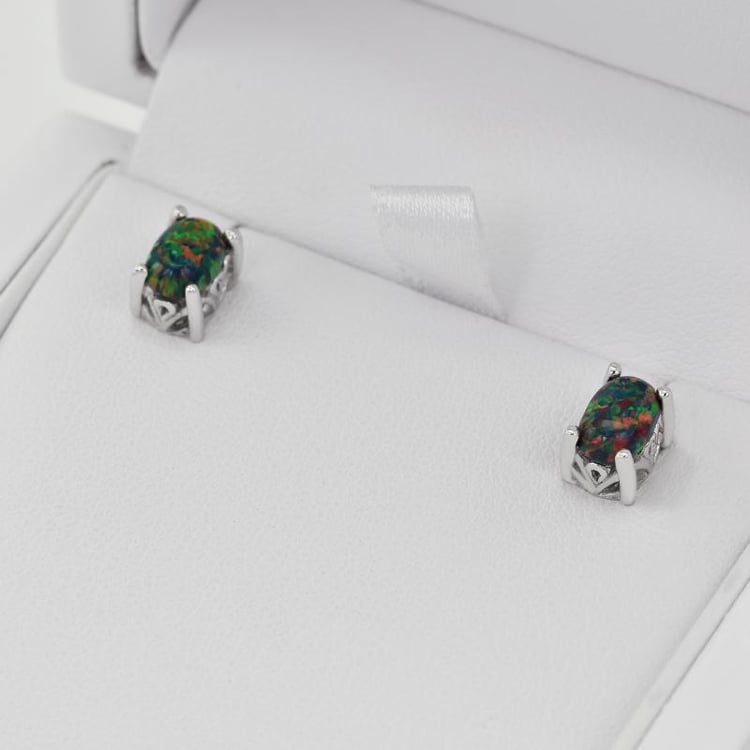 Náušnice s opálmi 24605