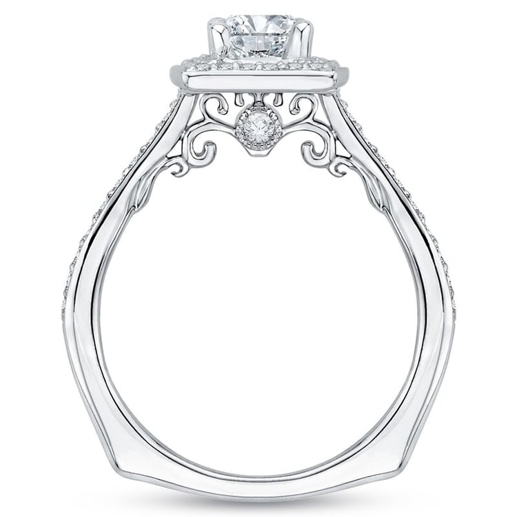 Zlatý zásnubný prsteň s emerald diamantom 46392