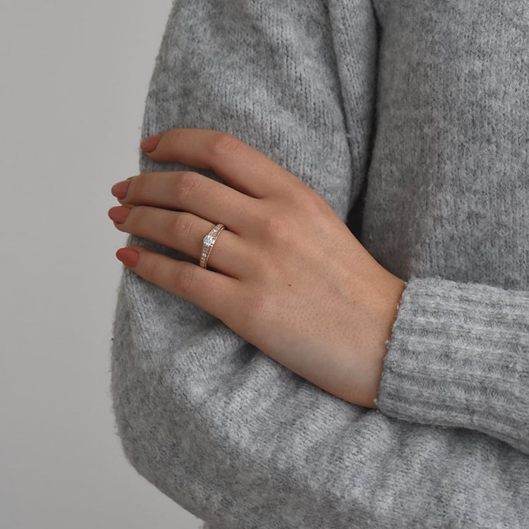 Diamantový zásnubný prsteň 73683