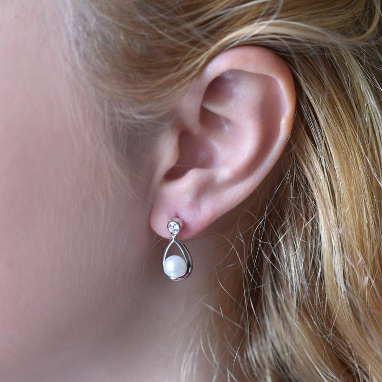 Perlové náušnice 13092