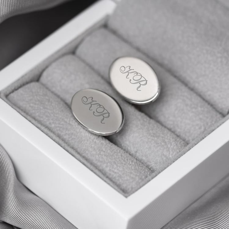 Oválne manžetové gombíky 15174