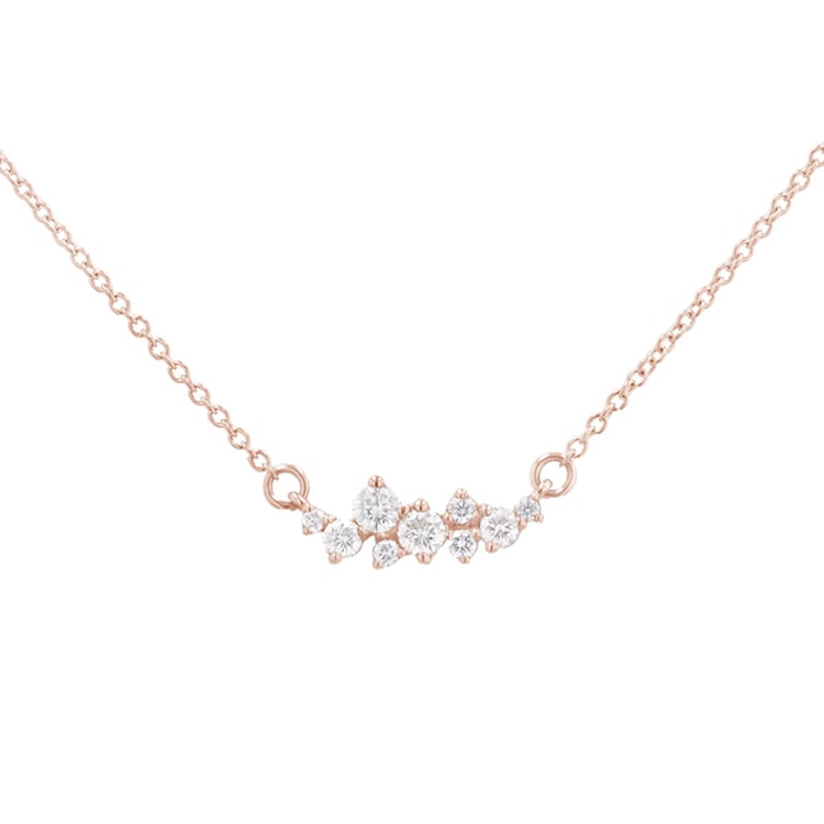 Cluster náhrdelník s lab-grown diamantmi Kianna 159639