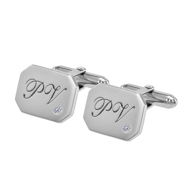 Strieborné manžetové gombíky 69785