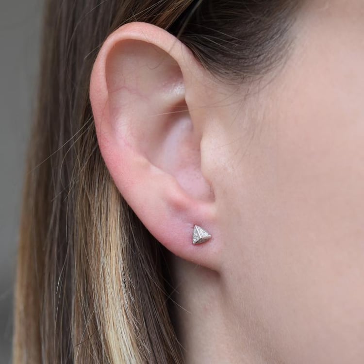 Striebroné náušnice so zirkónmi 21353