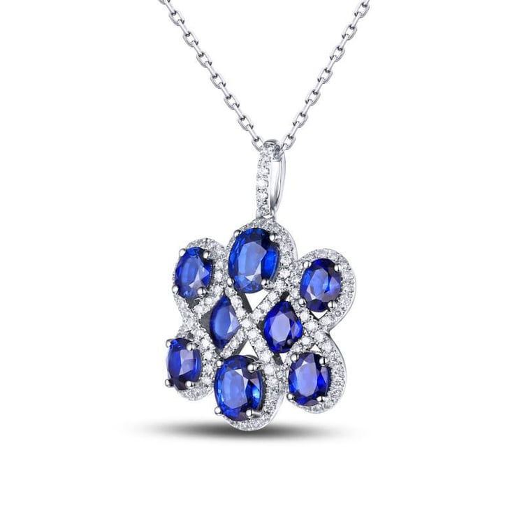 Zafírový náhrdelník Kaleny 9973