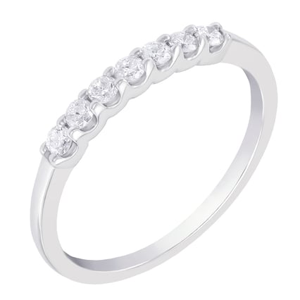 Zlatá eternity obrúčka s diamantmi a plochý prsteň Latasha