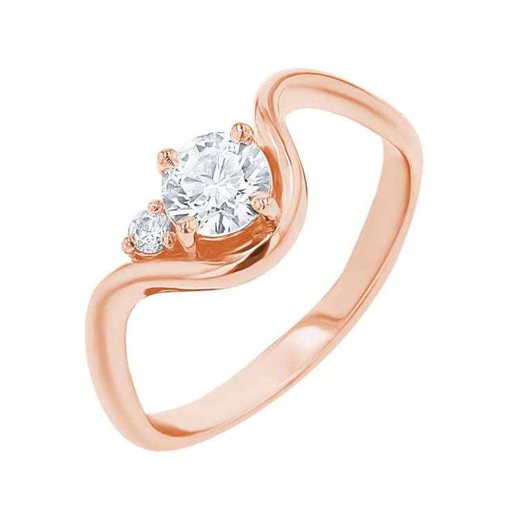 Prsteň s round diamantom 155496