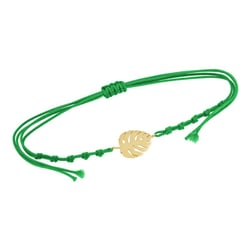 Povrázkový náramok s listom Monstera