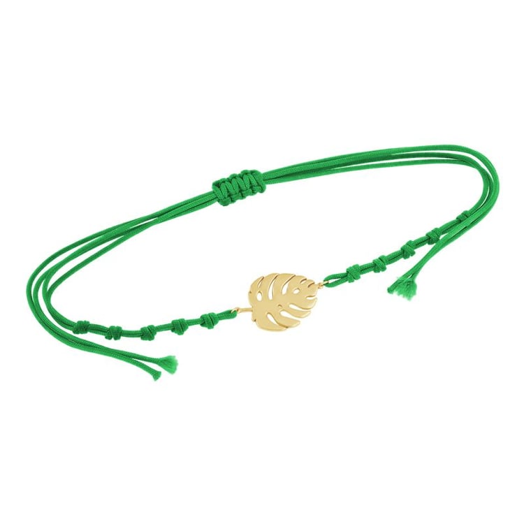 Povrázkový náramok s listom Monstera 108386