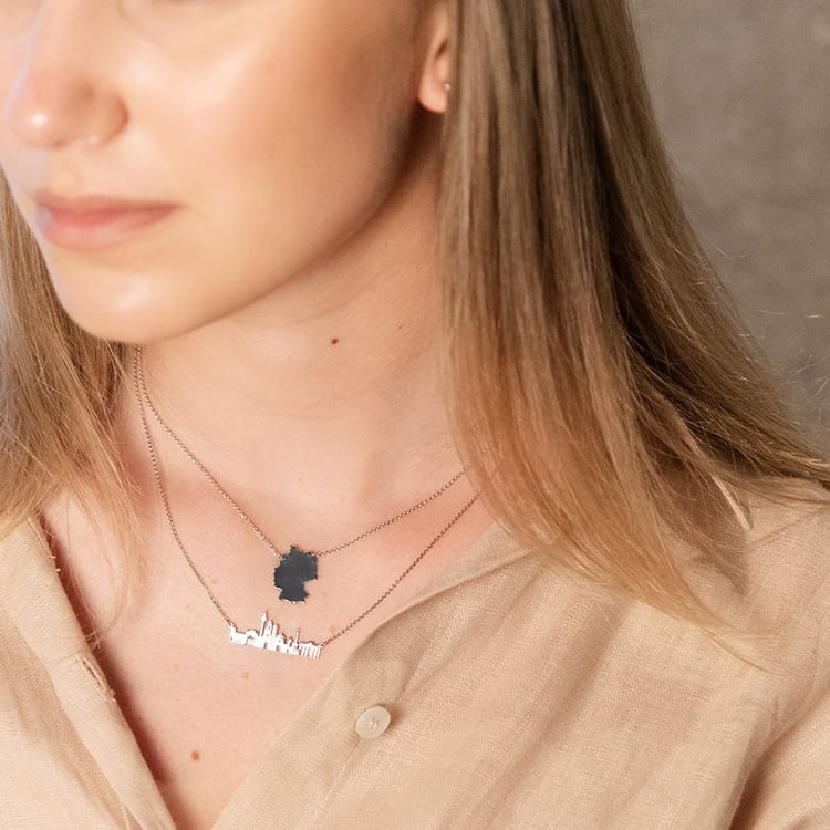 Strieborný náhrdelník Nemecko 107147