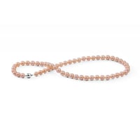 Elegantný zlatý náhrdelník s 6-6.50mm perlami Dahra