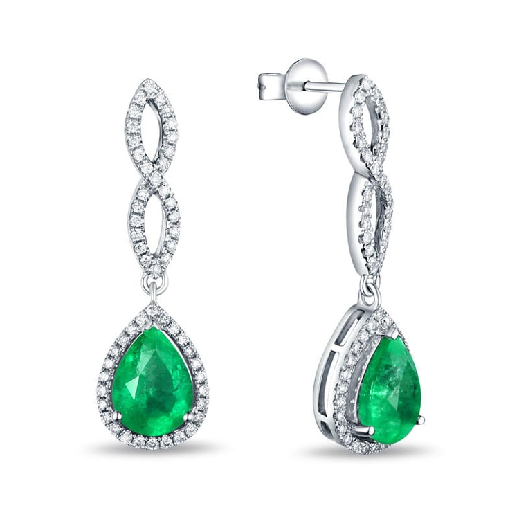 Zlaté visiace náušnice 17060