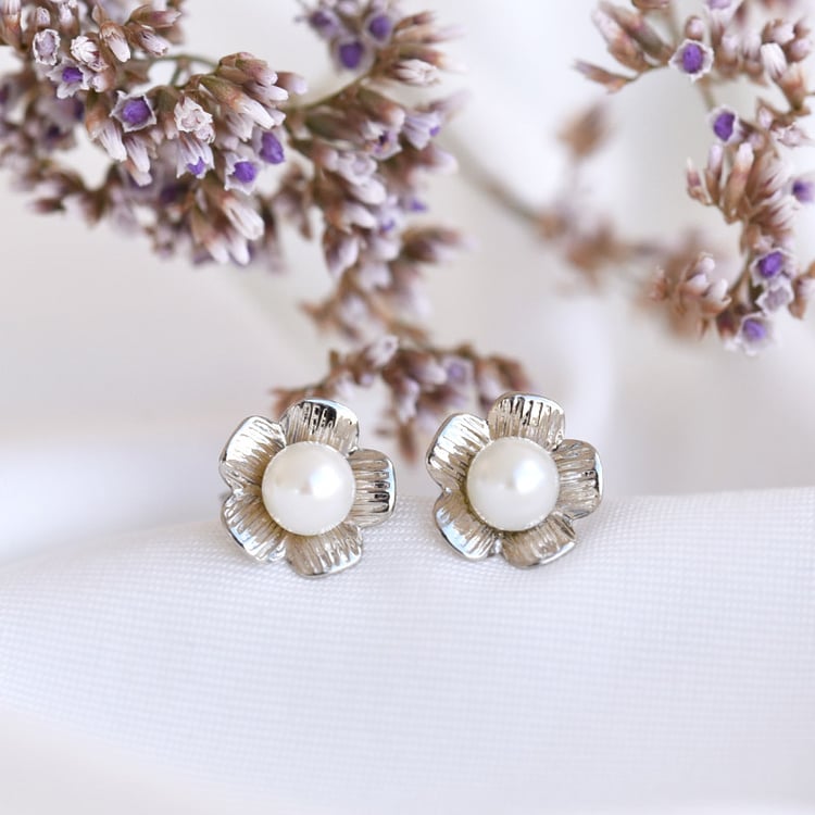 Zlaté perlové náušnice 80883