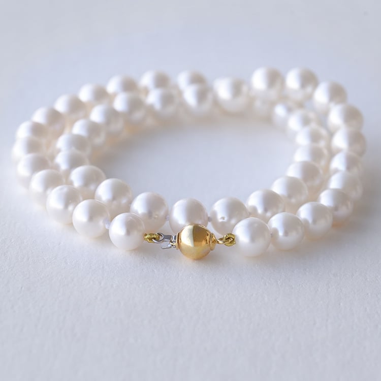 Perlový náhrdelník zo zlata 74630