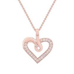 Srdiečko zo zlata s diamantmi v prívesku Letty