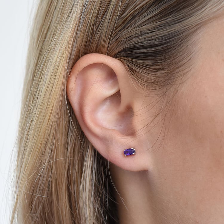 Ametystové náušnice 86175