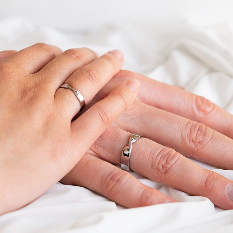 Elegantné svadobné obrúčky zo zlata Lazane 131809