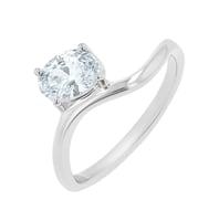 Zásnubný prsteň s oval lab-grown diamantom Carrie