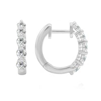 Kruhové náušnice zdobené diamantmi Aba