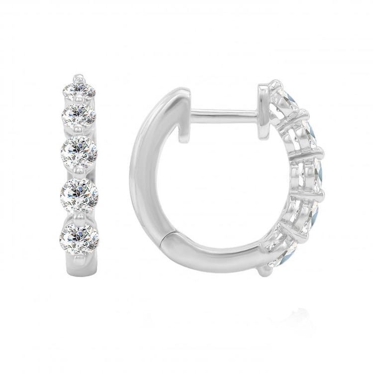 Diamantové zlaté náušnice