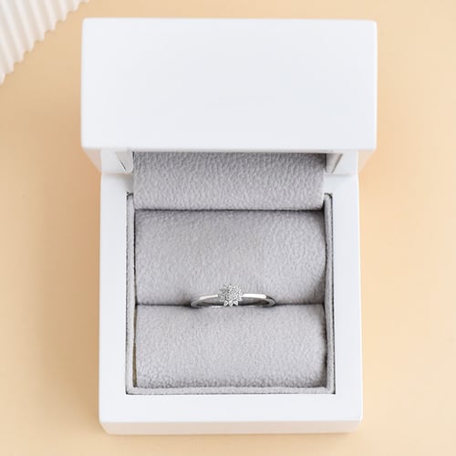 Elegantný prsteň s lab-grown diamantmi Freja