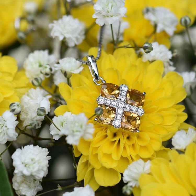 Náhrdelník s citrínmi 30630