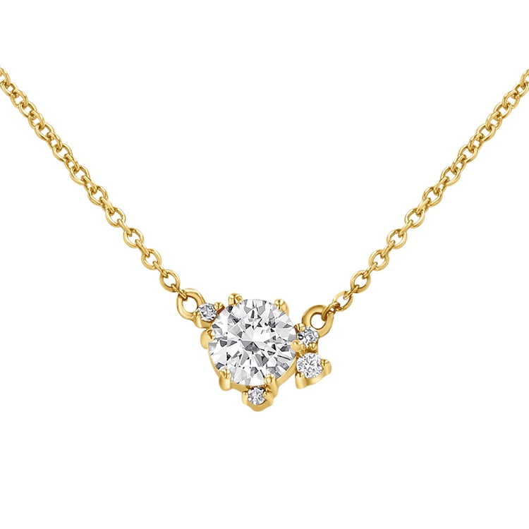 Cluster náhrdelník s lab-grown diamantmi Edom 146523